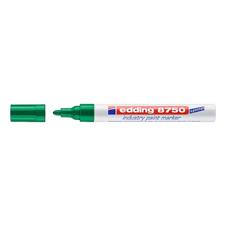 Průmyslový lakový popisovač edding 8750, zelený, 2-4 mm, 10 ks/bal.